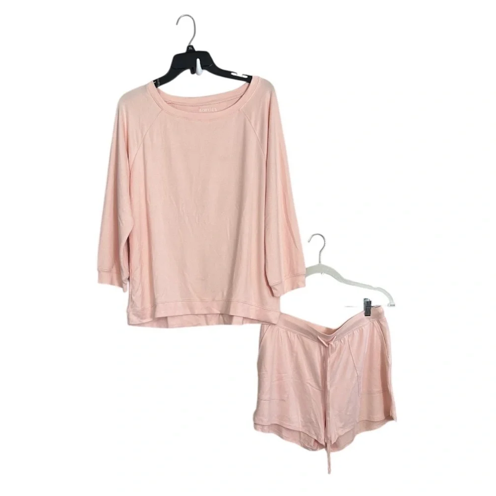 Soft Pink Pajama Set with Relaxed Fit